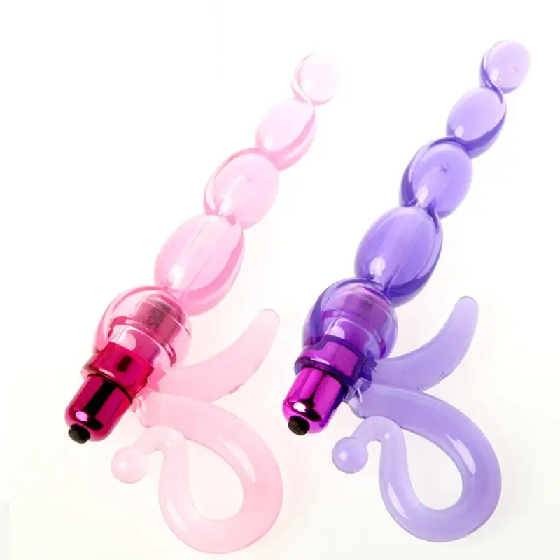 

Sex Masturbation Anal Beads Silicone Butt Sex Toy with Strong Vibrations Massage Stick Anal Toy for Men Women Masturbator