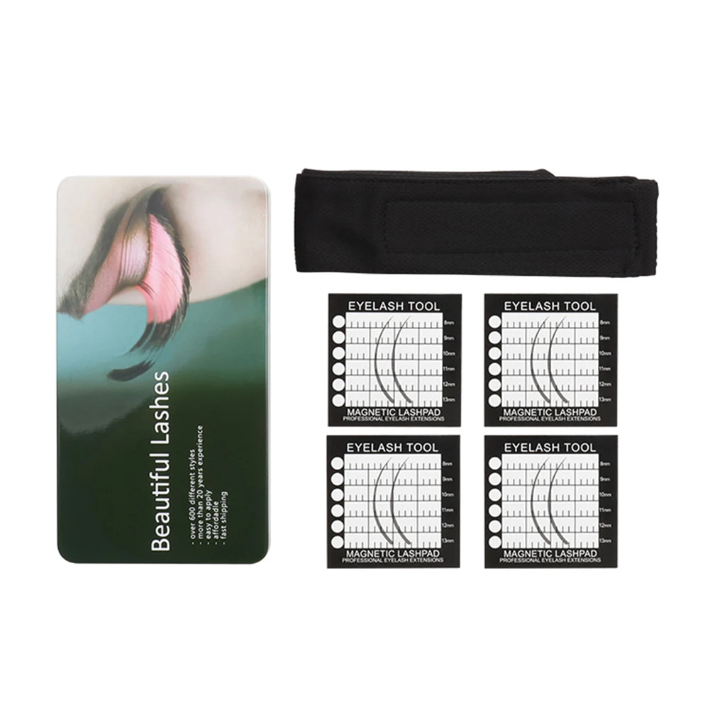 

Magnetic grafting eyelash Headband Headscarf Lash pad forehead towel pad eyelash tablet makeup tool for Lash Extension Supplies