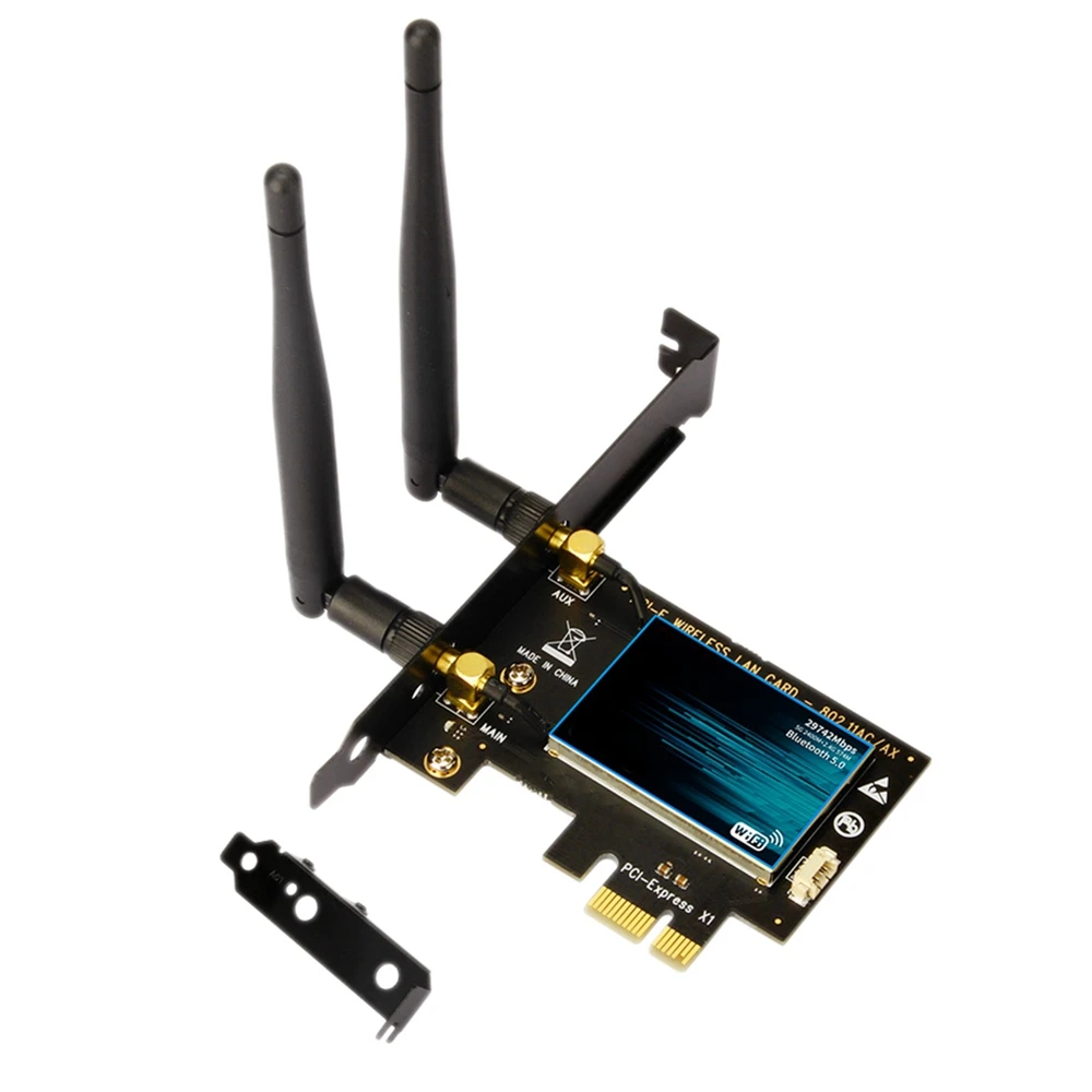 

2974Mbps WiFi 6 Wireless PCI-E Network Card 5.0 Dual Band 2.4G/5GHz Wifi Card Pci Express Network Card Adapter