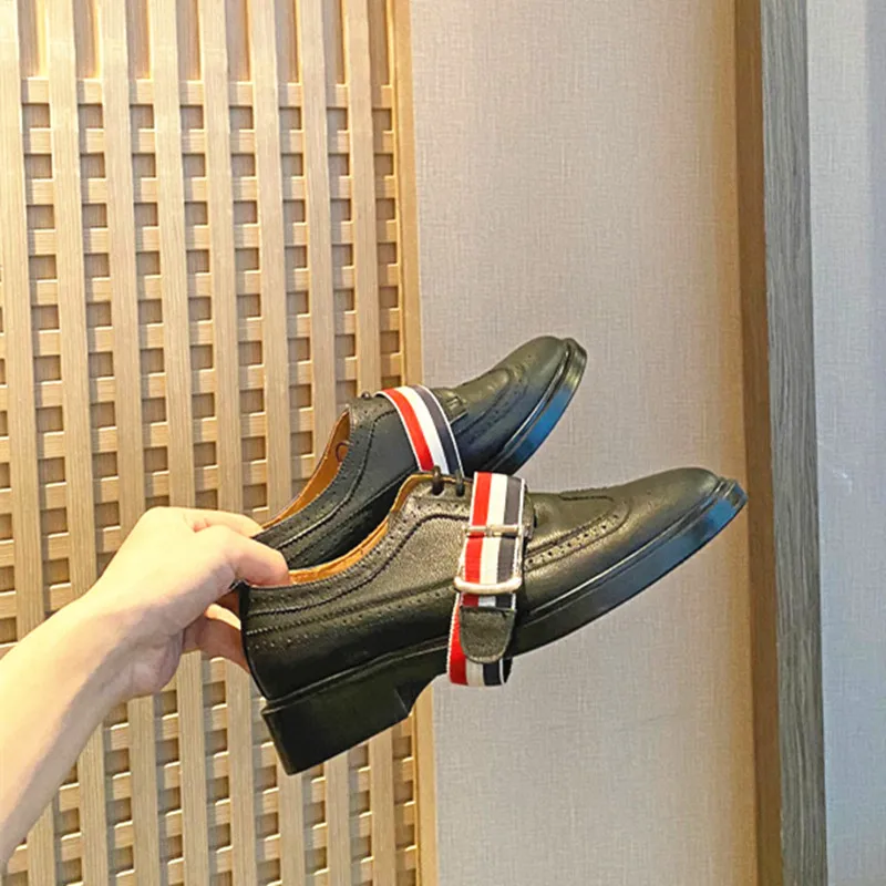 Unisex women's single shoes 2023 autumn and winter new bow loafers retro British style color matching casual leather shoes