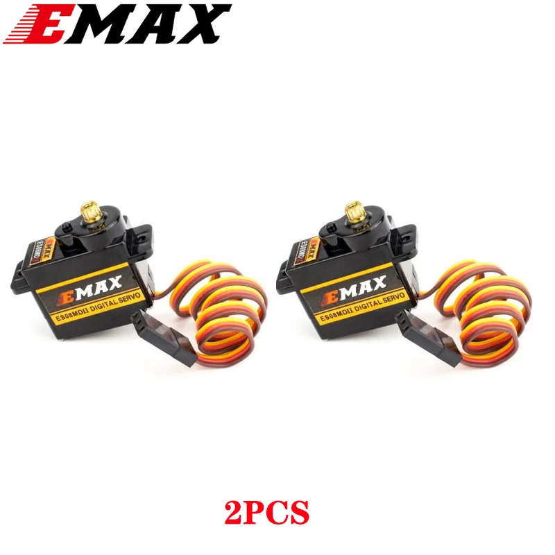 Фото 2 шт./4 шт. EMAX ES08MDII ES08MA II цифровой сервопривод 12 г/1,6/2,0 кг.см высокоскоростной мини-металлический механизм для радиоуправляемой модели лодки автомобиля робот №4