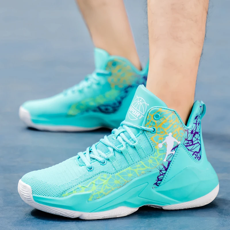 New Boys Brand Basketball Shoes for Kids Sneakers Thick Sole Non-slip Children Sports Shoes Child Boy Girl Shoes Basket Enfant