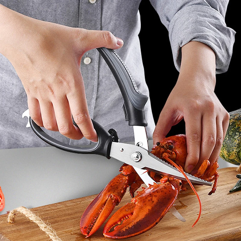 

Кухонные аксессуары, нож, съемные ножи, ножницы для куриных костей, кухонные мощные ножницы из нержавеющей стали для резки говядины