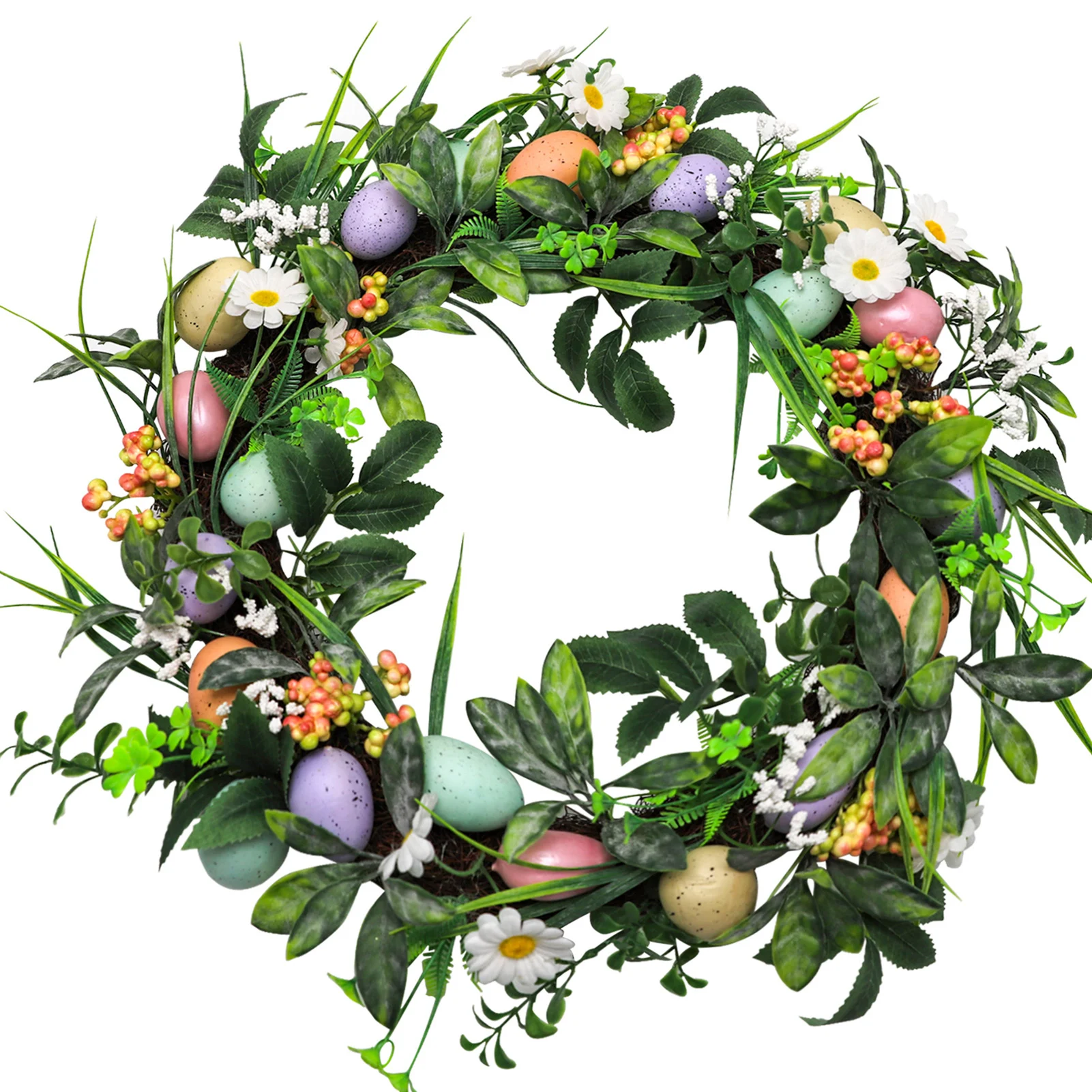 Пасхальный венок в виде яйца Искусственный передний для гостиной весенний