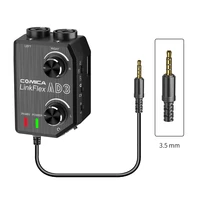 comica ad3 xlr3 5mm6 35mm microphone audio preamp mixeradapterguitar interface for dslr cannon nikon camera iphone android