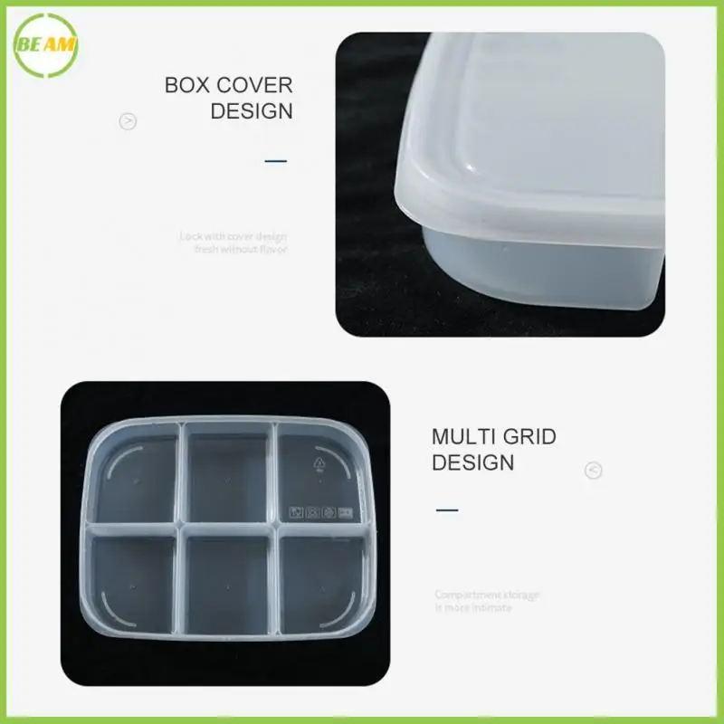 

Partial Grid Design Food Storage Containers No Deformation Vegetable Storage Containers Transparent Temperature Resistant