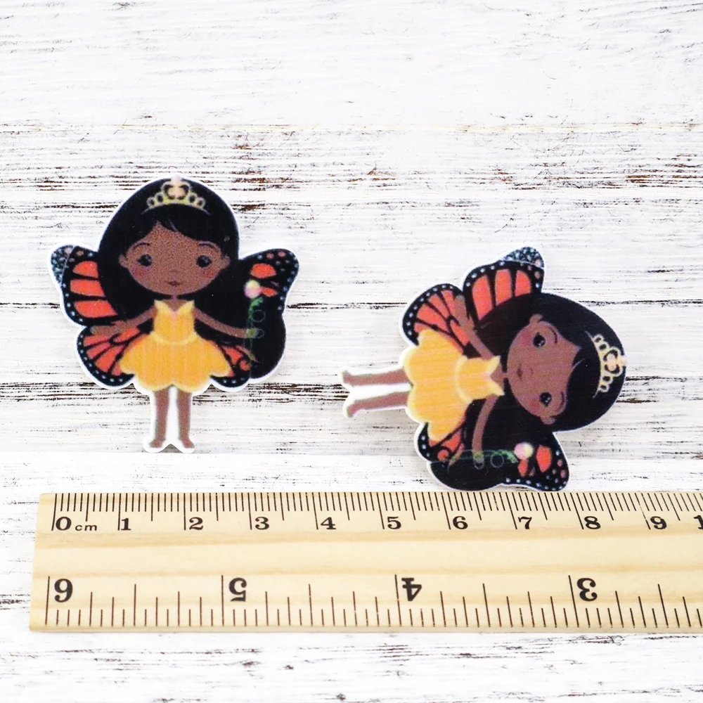 5 шт./лот Акриловые Плоские Пластиковые пакеты с рисунком торта ананаса плохой