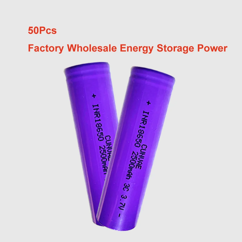Литиевая аккумуляторная батарея 25R 18650 INR18650 25 R M 3,7 в, 10 А, 50 шт.