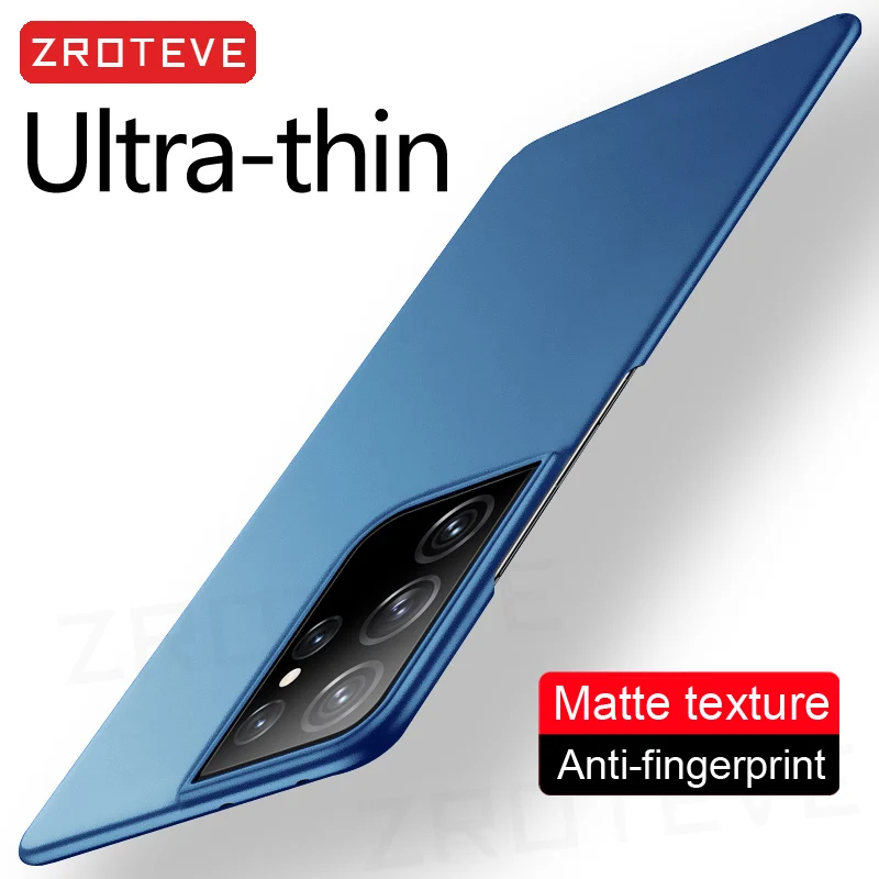 

S21 Ultra Case Zroteve Slim Hard PC Frosted Cover For Samsung Galaxy S21 FE S20 S22 Note 20 9 10 Lite S8 S9 S10E S10 Plus Cases
