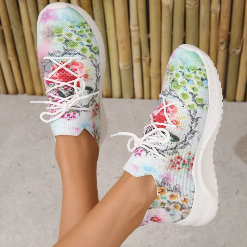 

Spring and Summer Women Sports Shoes New Casual Shoes Mesh Breathable Women's Shoes Anti Slip Running Shoes Fashion Sneakers