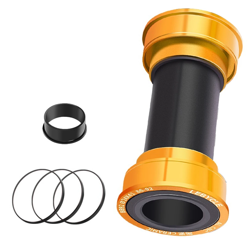 

Lebycle BB86 BB92 Bottom Bracket Ceramic Bearing PF41DUB for SRAM DUB Crankset Press Diameter 41mm Spare Parts for Bicycle,Gold