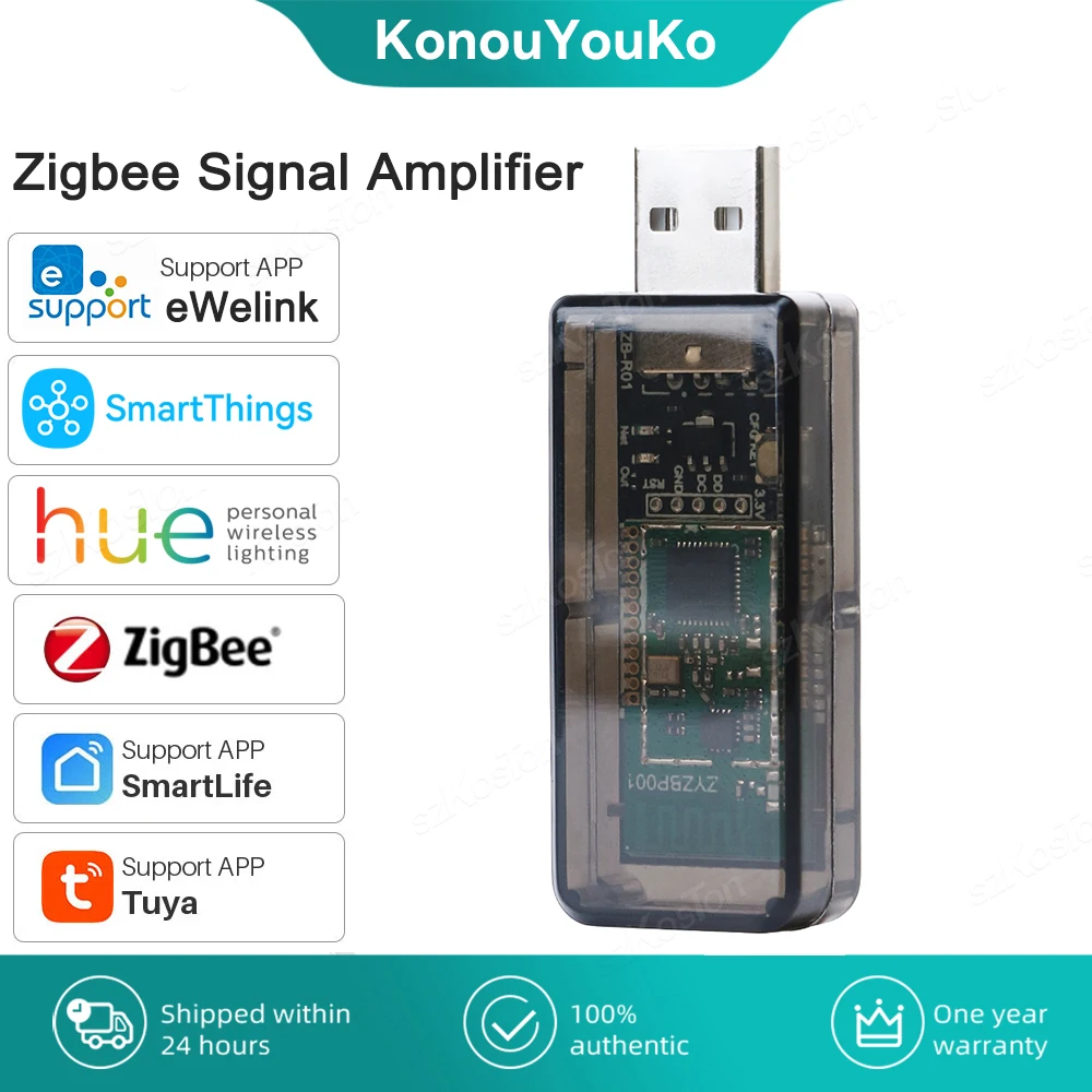 

eWeLink ZigBee 3.0 USB Signal Repeater Extender for Tuya Home Assistant ZigBee2MQTT Tasmota SmartThings Philips Signal Amplifier