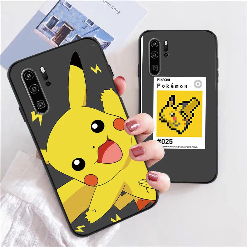 

Pikachu Pokémon Phone Cases For Huawei Honor P30 P40 Pro P30 Pro Honor 8X V9 10i 10X Lite 9A Cases Carcasa Funda