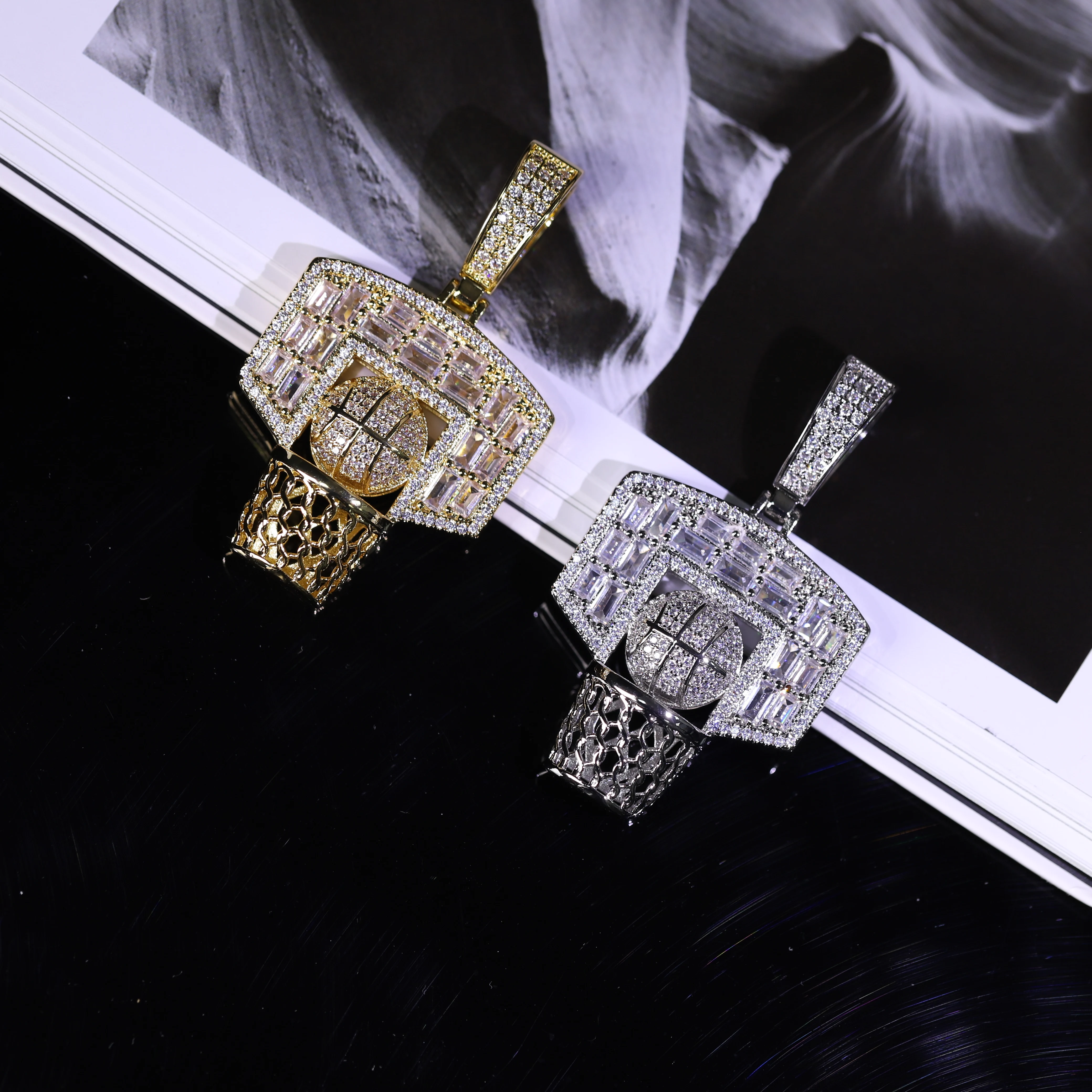 

Hip-hop Punk Pendant Men's Sports EnthusiastsNecklace Jewelry Street Basketball Rap Rock Party Gift