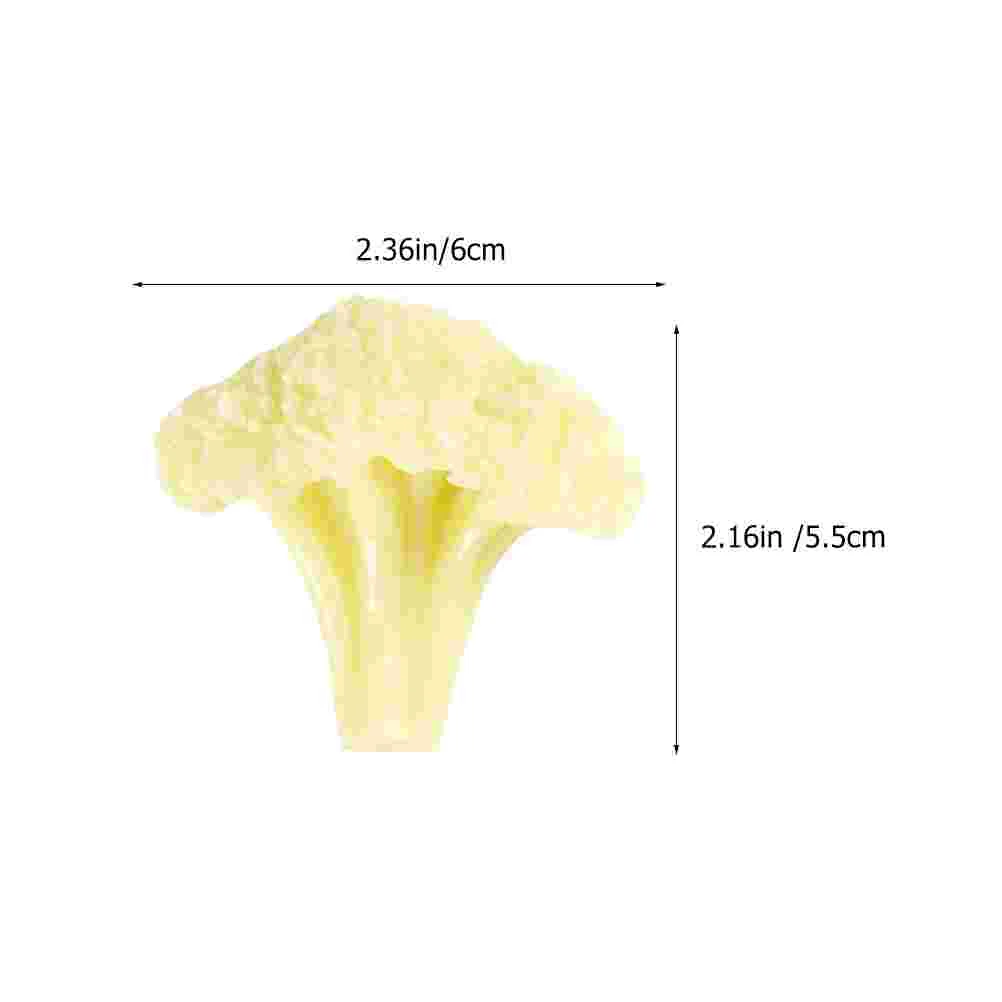 

Cauliflower Model Fake Broccoli Slice Decoration Plastic Simulated Vegetable Simulation Artificial