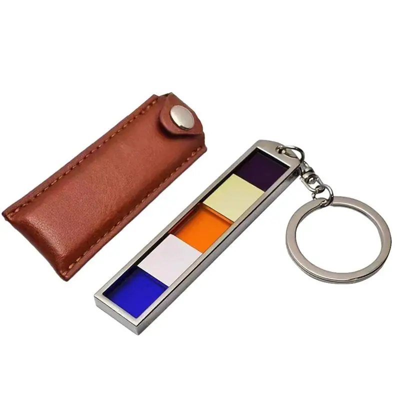 

5 In 1 Multi-Functional Verification Lens Five-Light Card Detector Keychain For Baggage Key Rings For Mahjong Pai Gow Poker