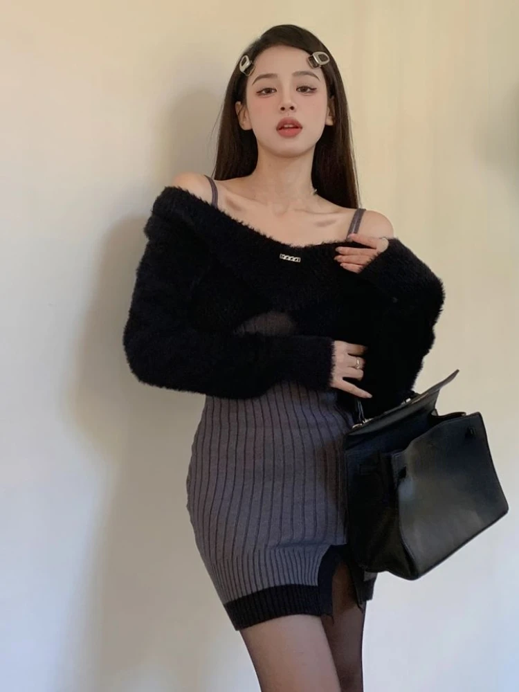 Модный комплект из двух предметов в Корейском стиле женское элегантное милое