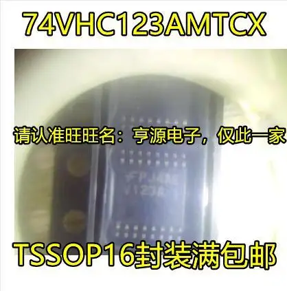 

10 шт. новый оригинальный 74VHC123AMTCX V123A TSSOP16
