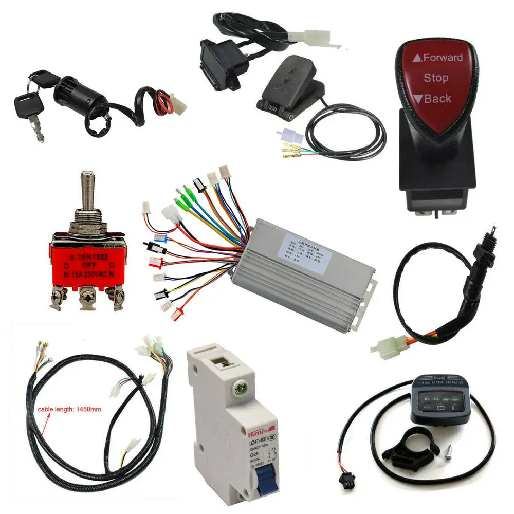 

TDRPO 36v 800w набор для преобразования бесщеточного двигателя контроллер педаль дроссельной заслонки Электрический четырехъядерный