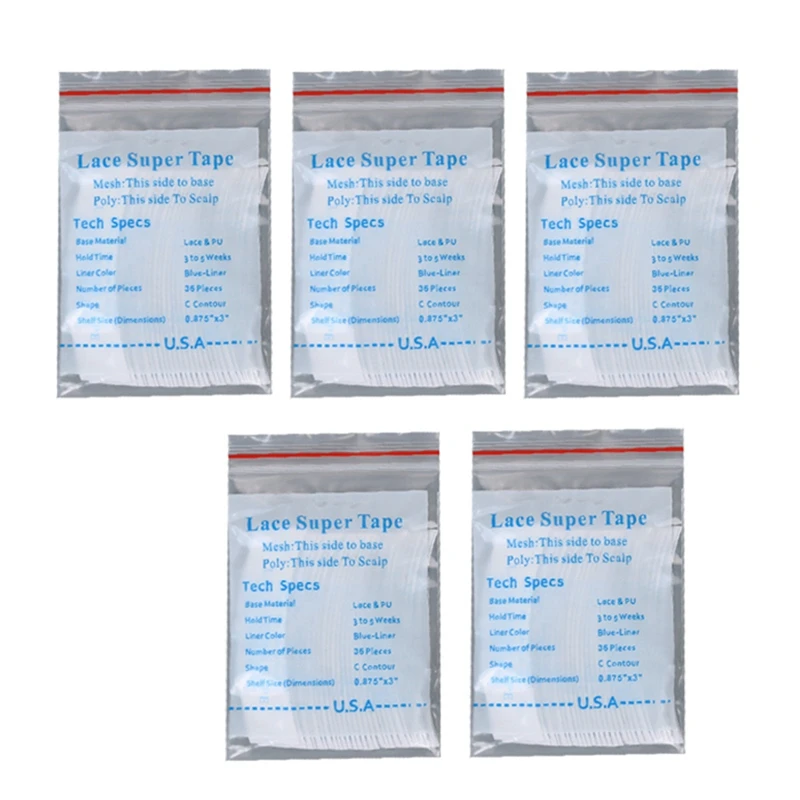 

180Pcs/Lot Lace Tape Fixed Wig Double Sided Adhesive Extension Hair Tape Strips For Toupees/Lace Wig Film