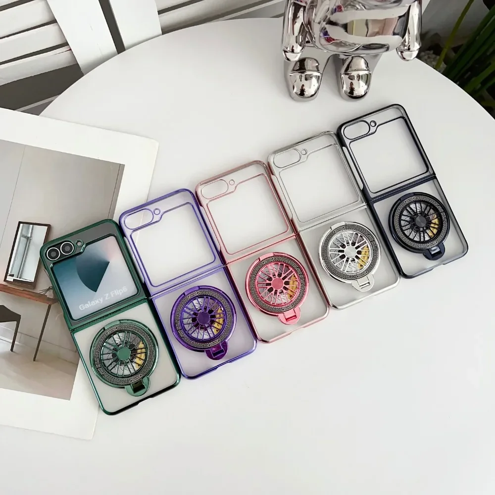 Чехол для телефона с гироскопом и подставкой Samsung Galaxy Z Flip 6 5 4 Flip4 Flip5 Flip6 5G жестким