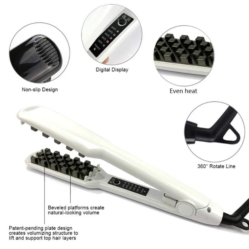 Профессиональный керамический утюжок для объема волос 1-1/2 дюйма более толстых и