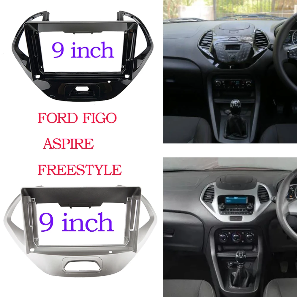 

9 INCH Car Audio Frame GPS Navigation Fascia Panel Car dvd Plastic Frame Fascia is suitable for 2019 FORD FIGO ASPIRE/ FREESTYLE
