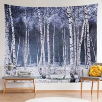 forest aesthetic psychedelic tapestry funny weed nature space tree trippy popular wall hanging teen girl bedroom decorations