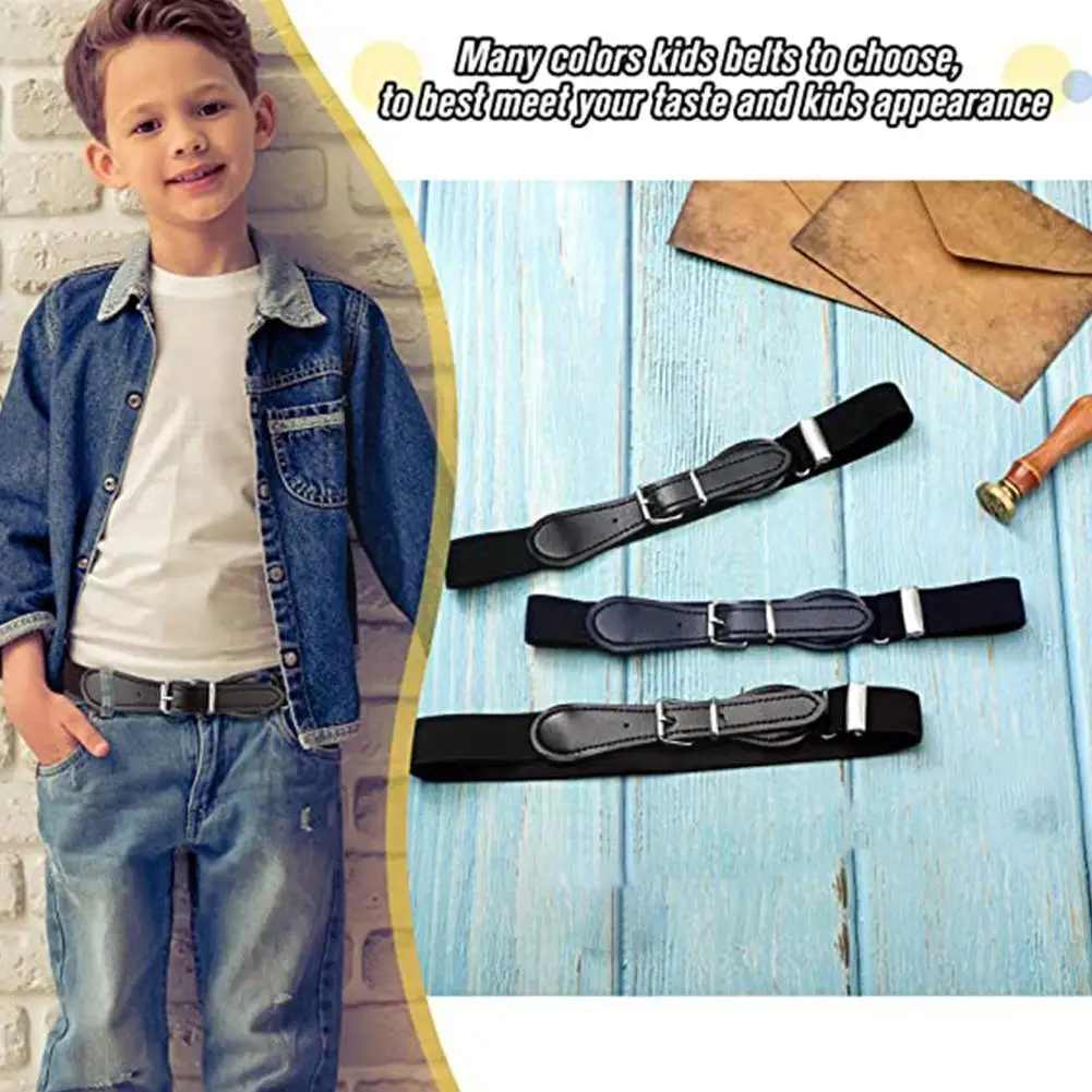 

Kids Elastic Belts Adjustable Girls Dresses Waist Belt Buckle Decor Clothing Metal Kids Leather Waistband Accessories S3r8