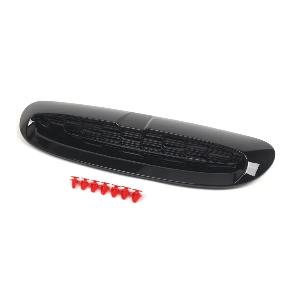 Фото Для BMW Mini F54 F55 F56 F57 2014-2021, решетка вентиляции капота двигателя, OE 51137328312, черная, декор для автомобиля №1