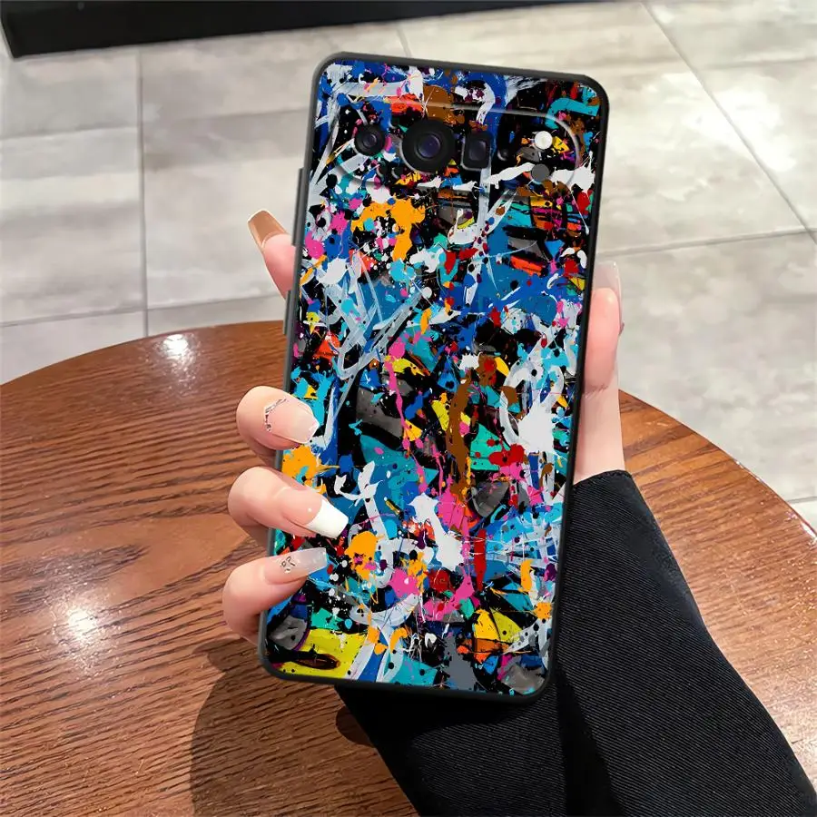 Чехол для телефона Funda Phone Cover Case для Google Pixel 10A 10 9 Pro XL 6a 7a 9a 8a 6 7 8 Pro с абстрактным рисунком в виде брызг краски (art.: 3920d9dfb83cb) - 3920d9dfb83cb