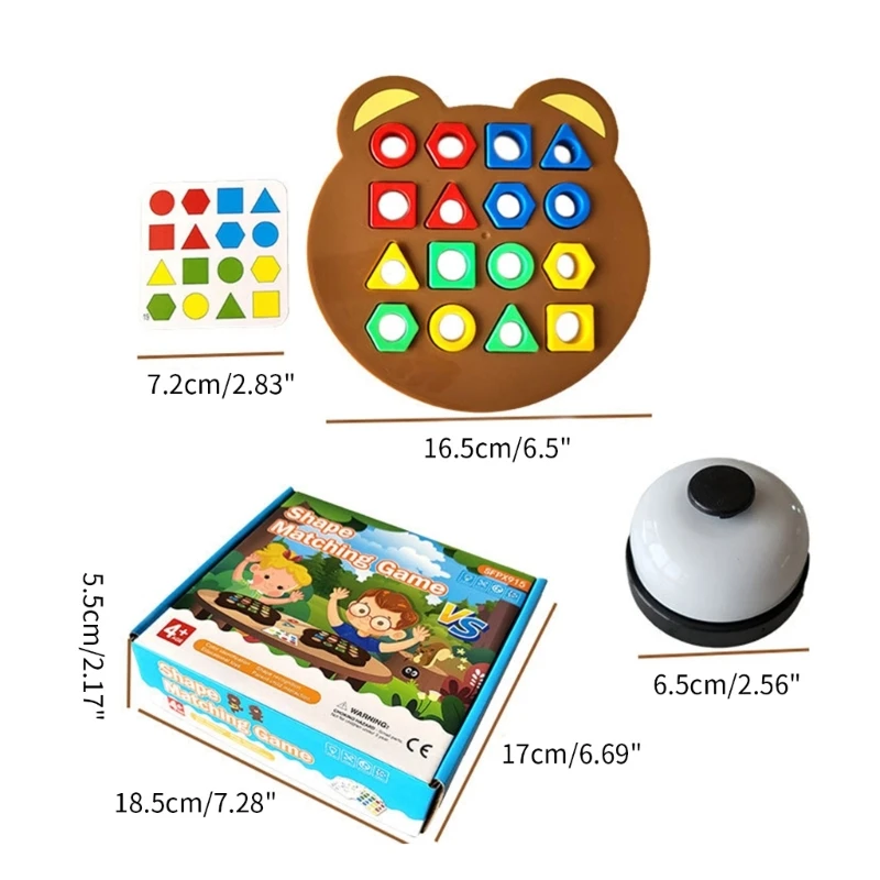 3-D Puzzle Geometry Toy Children Learning Sorting Toy Color Shape Matching Toy H37A images - 6
