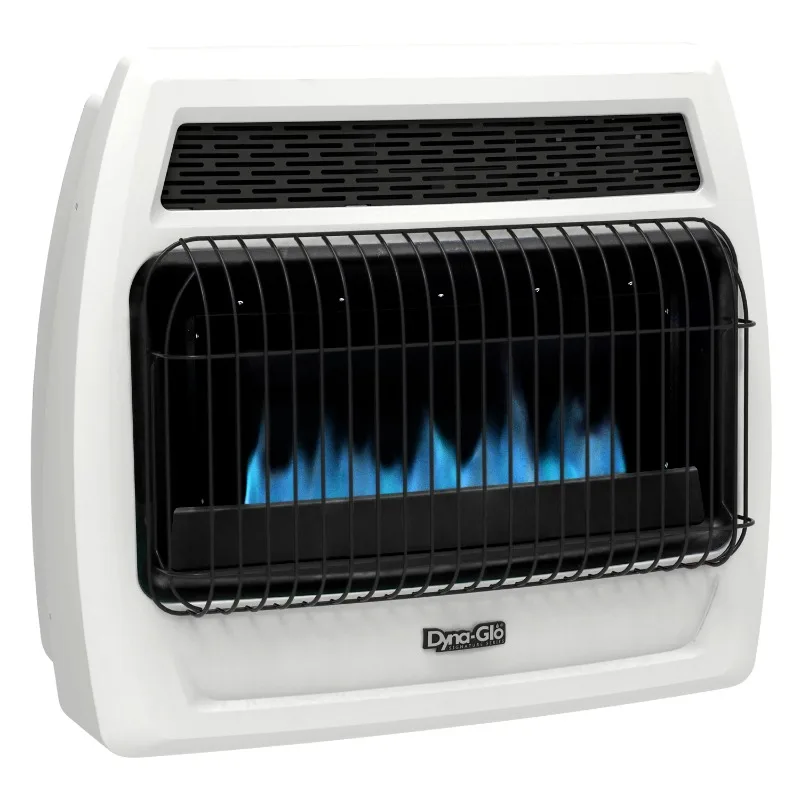 Glo 30,000 BTU Liquid Propane Blue Flame Vent Free Thermostatic Wall Heater