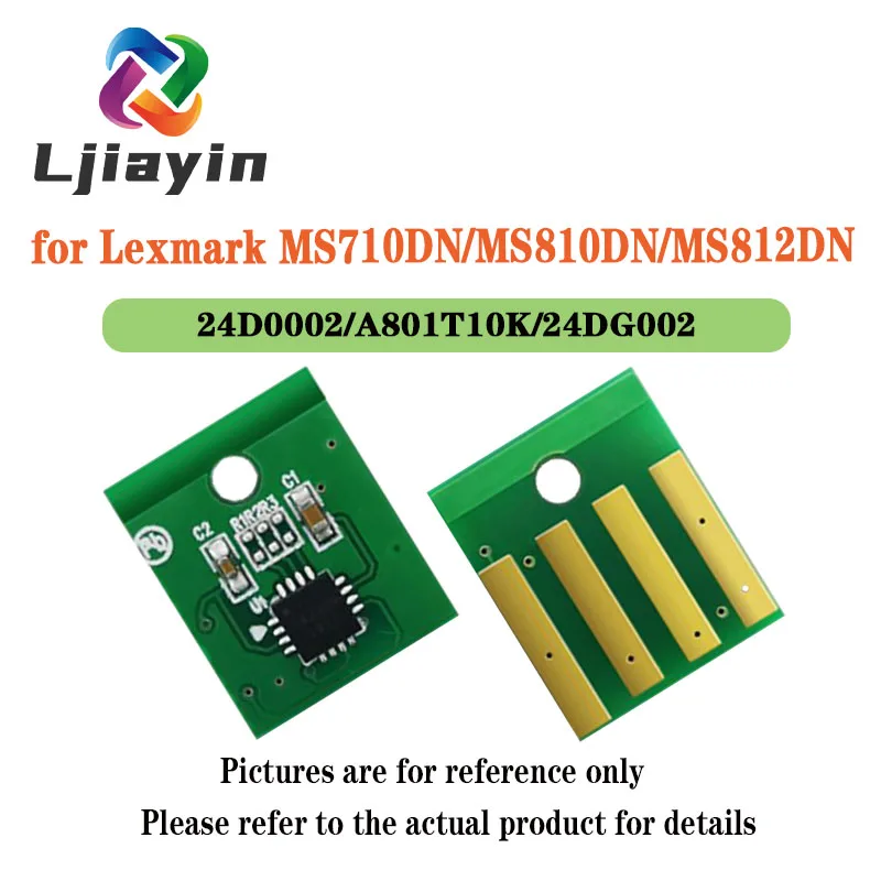 24D0002/A801T10K/24DG002/24D0023/24DG023 Тонер-чип 10K WW для Lexmark MS710DN/MX710DN/MS711DN/MX710DN/MS810DN/MX811DN/MS812DN