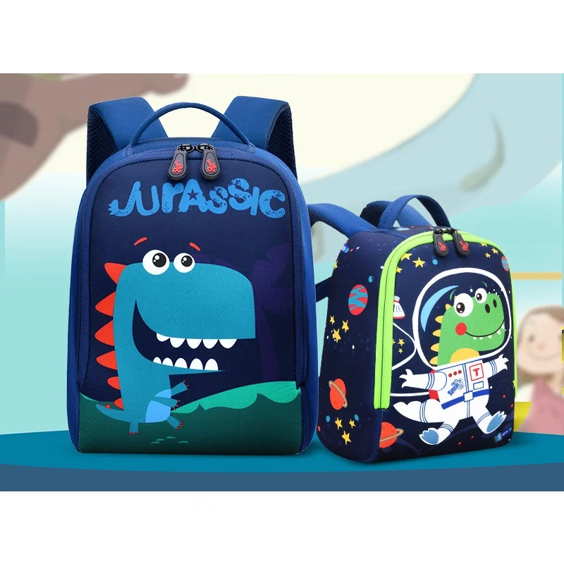 Popular Kindergarten Girl Boy Cute Cartoon Rabbit Dinosaur Schoolbags New Children Grade 1-3 Fashion Backpacks for Students Hot