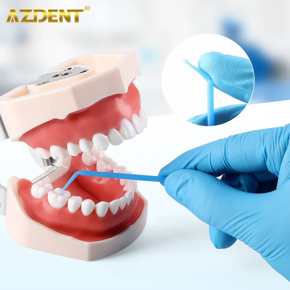 100 шт. AZDENT стоматологическая микрокисть бутылка одноразовые микрокисти