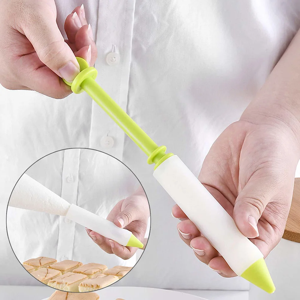 

Silicone Food Writing Pen Chocolate Decorating tools cookie Icing Piping Pastry Nozzles kitchen accessories Cream cup Cake Mold