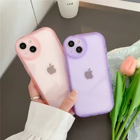 moskado tpu transparent round lens phone case for iphone 11 pro max 12 13 x xs max xr mobile phone dust proof protective shell