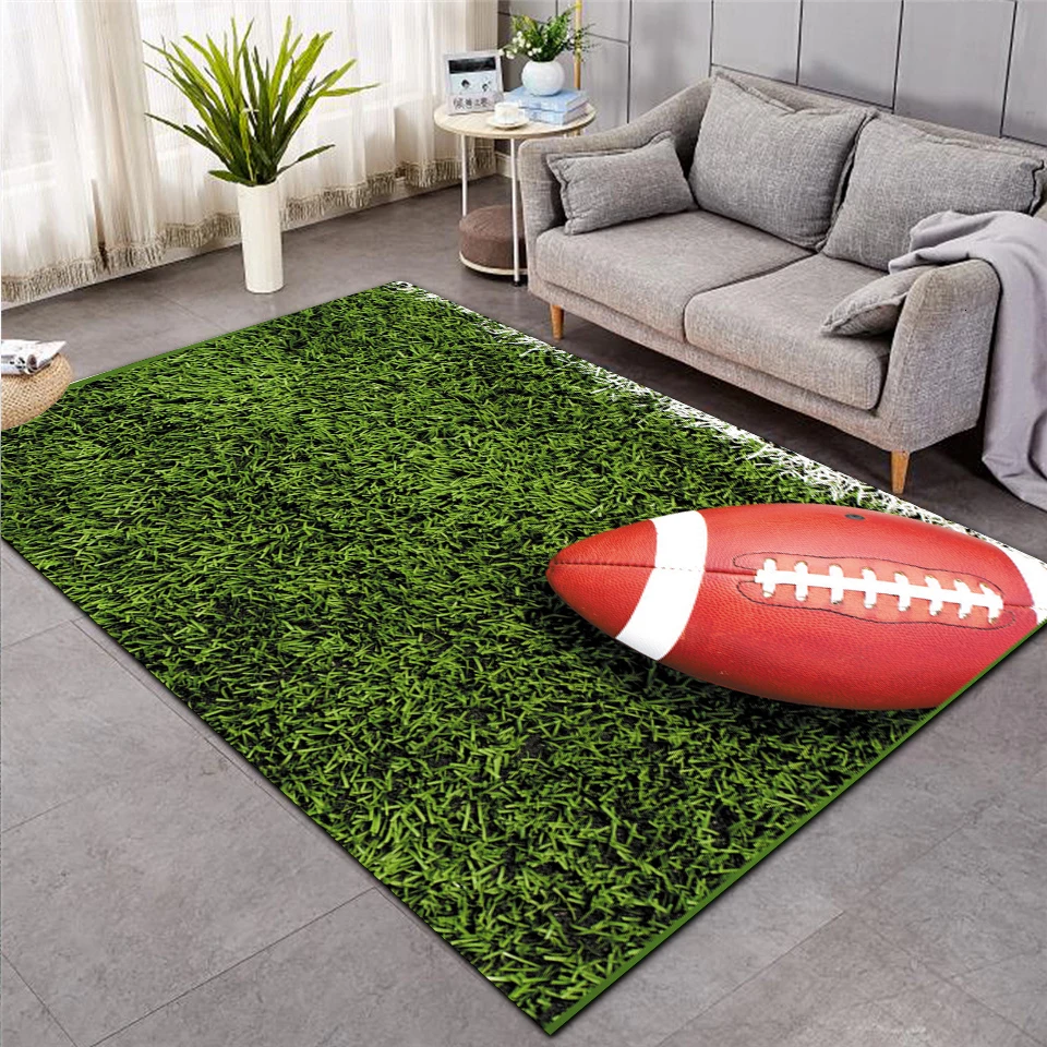baseball green football carpet kids room soccer rug field parlor bedroom living room floor mats children large rugs home mat 001 free global shipping