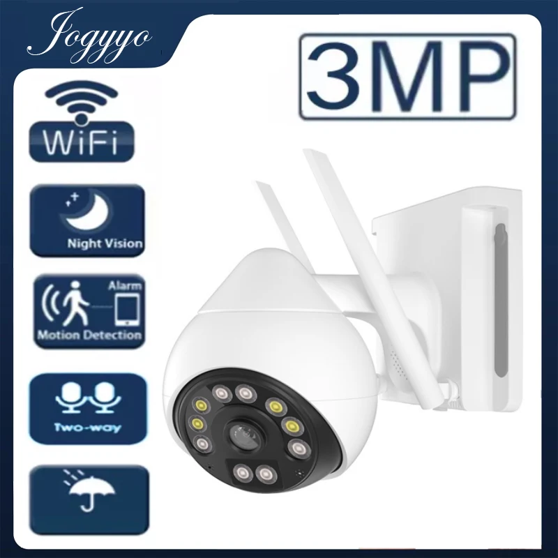 

3MP PTZ Wireless wifi CCTV Camera Full-color Night Vision Outdoor Waterproof Kamera Two Way Audio PIR Human Examine ip cam