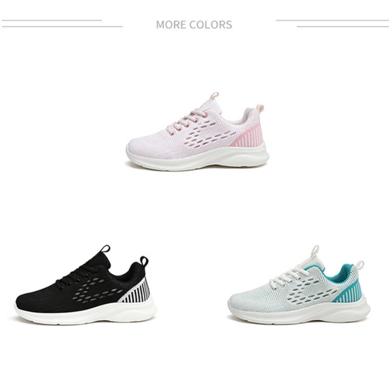 Running Shoes for Women Fashion Lightweight Casual Footwear Outdoor Sports Shoes Breathable Mesh Outdoor Flat Sneakers