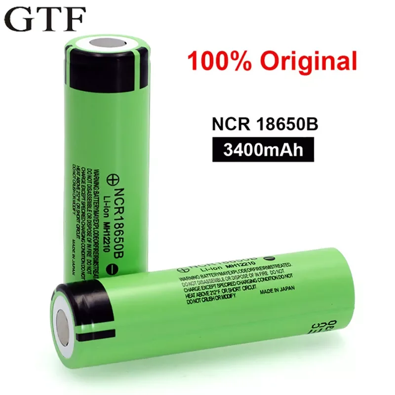 

GTF 100% Original 3.7V 3400mAh 18650 battery rechargeable battery with Battery charger for 26650 14500 18340 18650 Battery