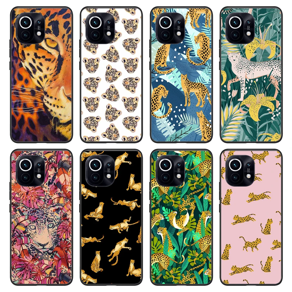 

Cartoon Animal Cool Cheetah Jade Case For Xiaomi Mi POCO X3 F3 M3 11 Ultra 11T 11i 11Lite Redmi Note 10 Pro Note10 5G K40 Cover