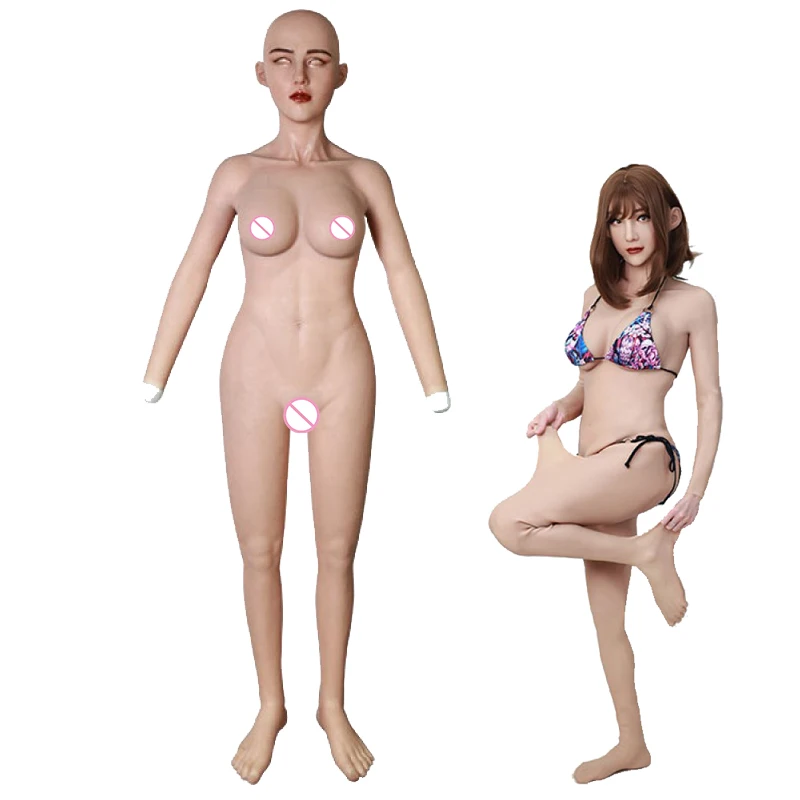 

Реалистичный силиконовый комбидресс для груди с женским лицом и рукой, поддельный комбидресс для женской девушки, трансгендер