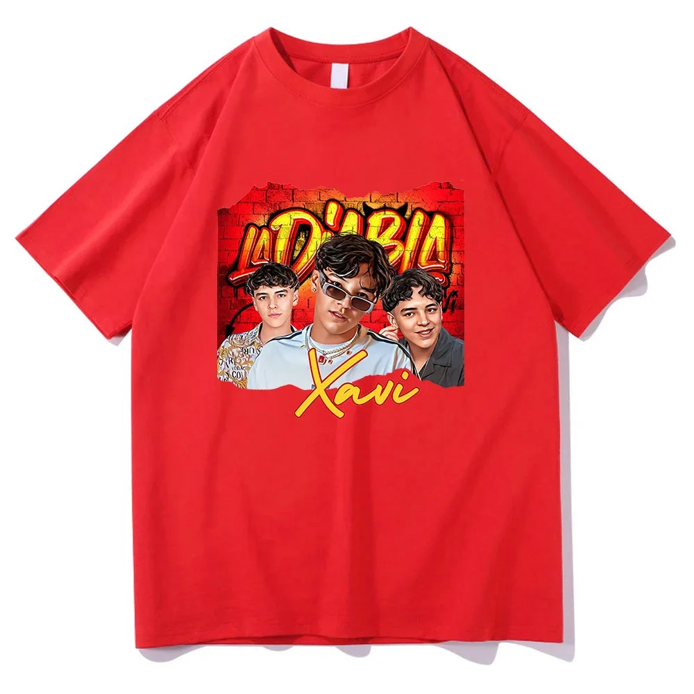 Повседневная футбольная футболка в стиле Natanael Cano Xavi La Diabla для мужчин и женщин |