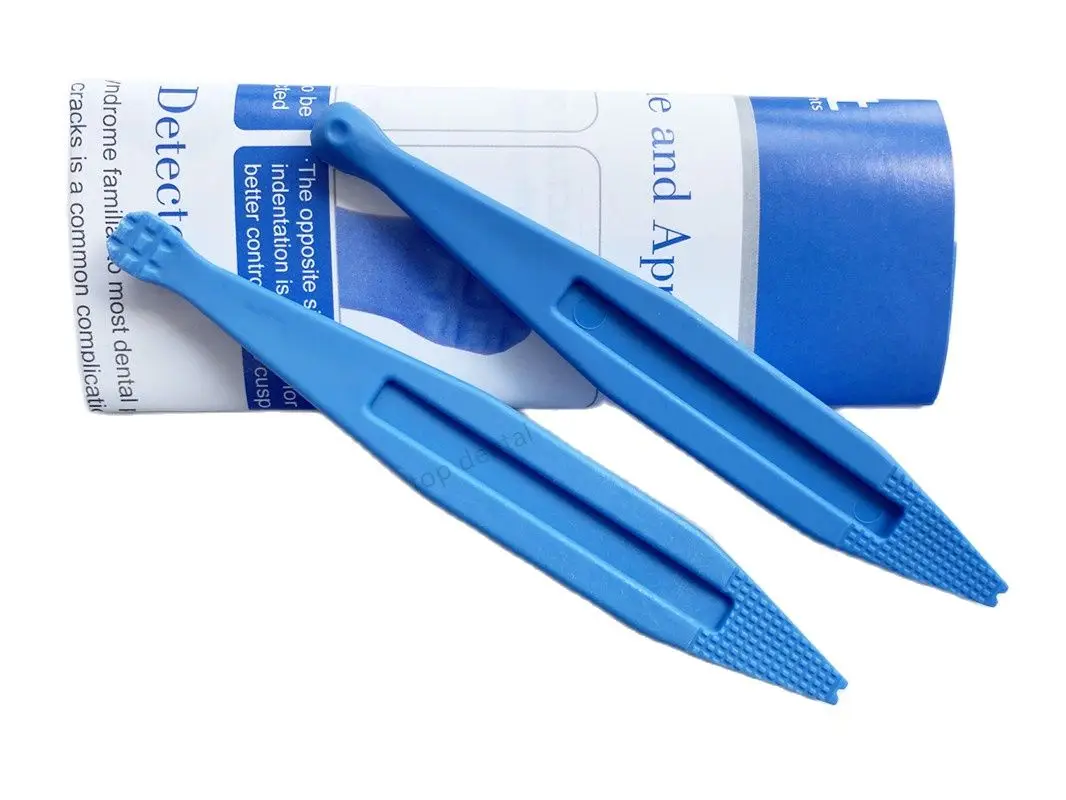 

2Pcs Dental Tooth Cleft Crack Detector Probe Fracture Locating Fracture Detector Crown Bridge Seater
