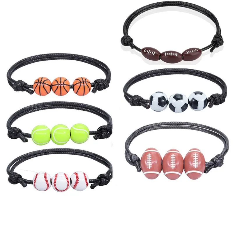 

50/100 шт., спортивный браслет для баскетбола и бейсбола