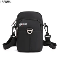 small man crossbody bag multi functional design mens shoulder bag nylon male purse casual cellphone boys messenger bag