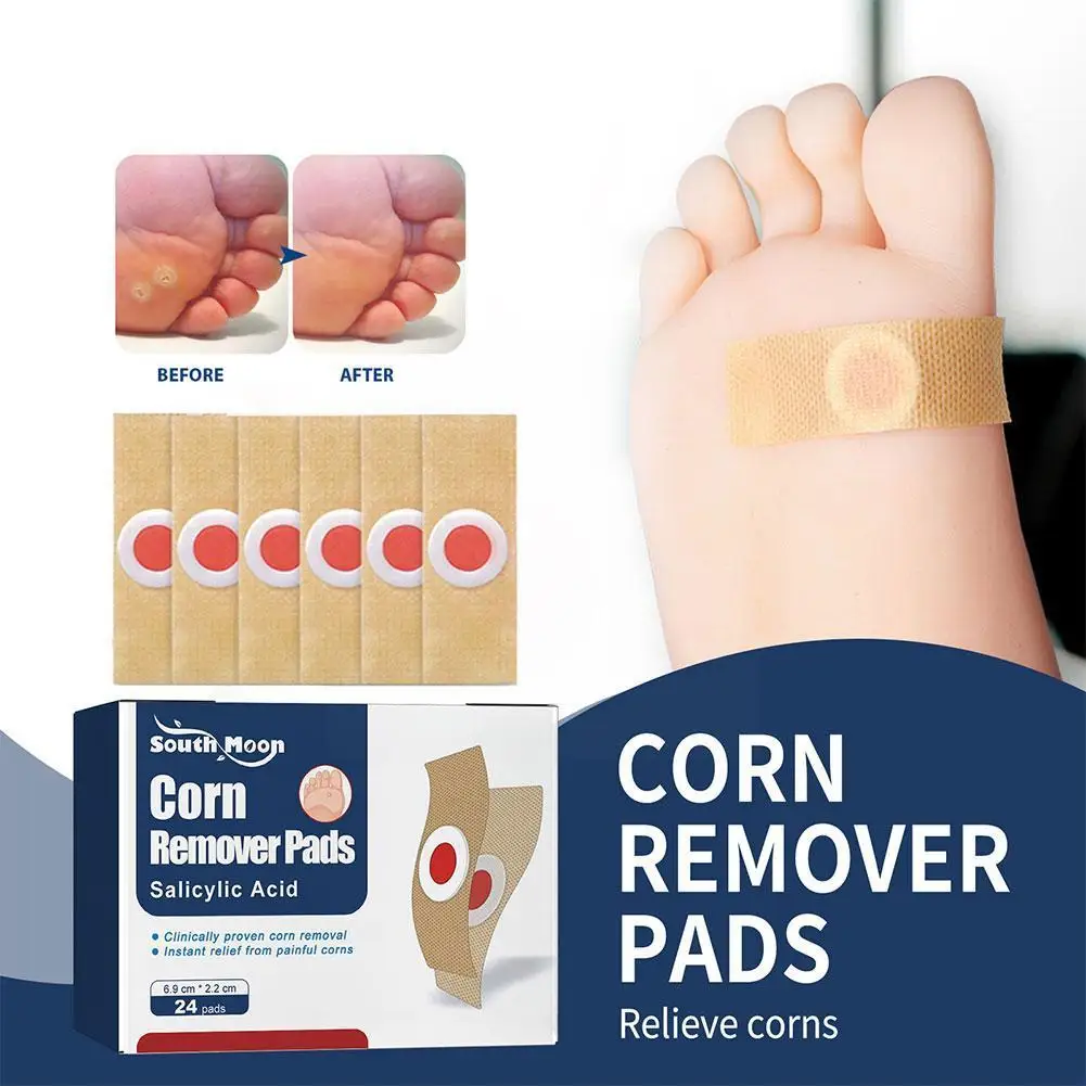 

Corn Removal Pads 24pcs Gentle Callus Removal Toes And Feet Self Stick Cushions For Foot Corn Wart Blister Removal Toe And I3C4