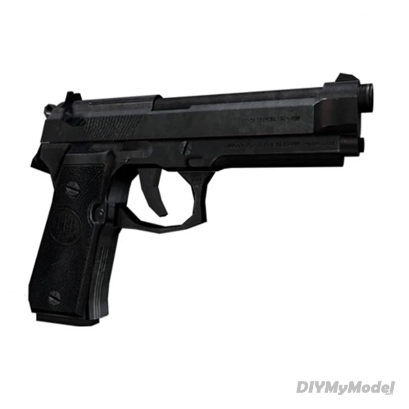

Пистолет ручной работы DIYMyModeI 1: 1, оружие CS M92F, 3D бумажная модель пистолета